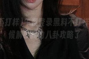 午夜登录黑料不打样，是时候解锁我的八卦攻略了